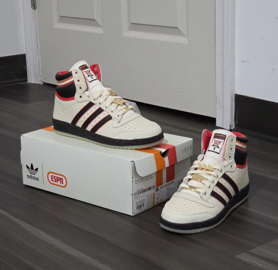 Adidas Top Ten High ESPN SportCenter 2021 Authentic Rare White size 7,5