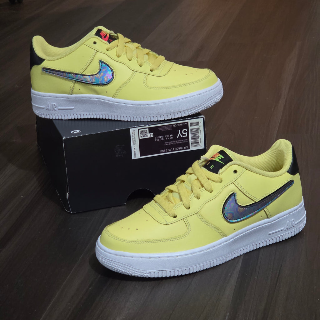 Nike Air Force 1 (GS)LV8 3 Low Yellow Pulse-Size 5 Y