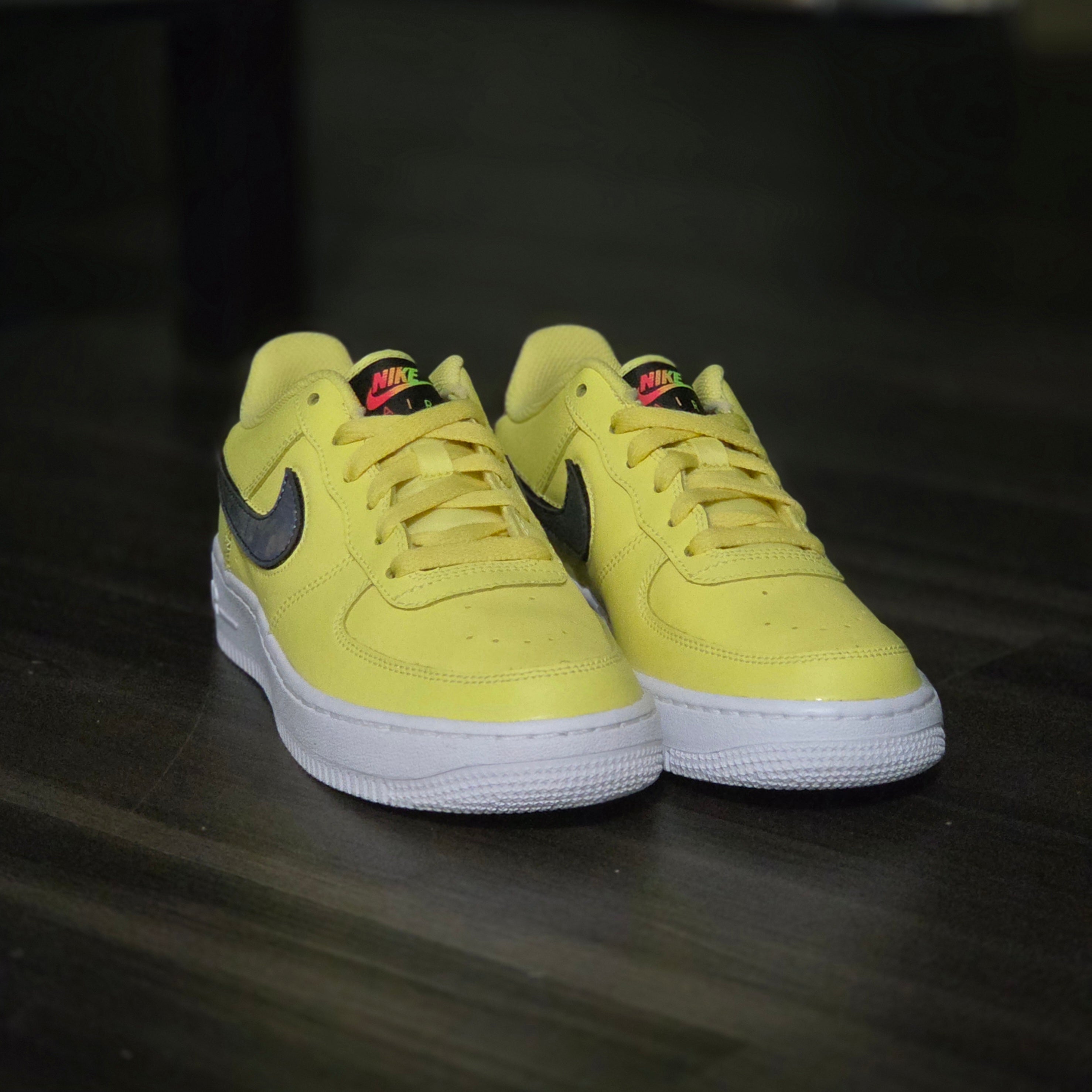 Nike Air Force 1 (GS)LV8 3 Low Yellow Pulse-Size 5 Y